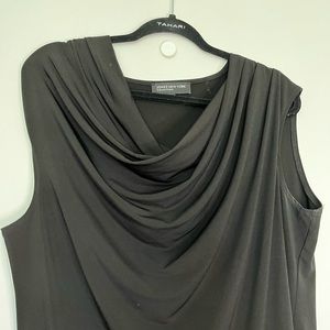 Jones New York draped neck sleeveless blouse